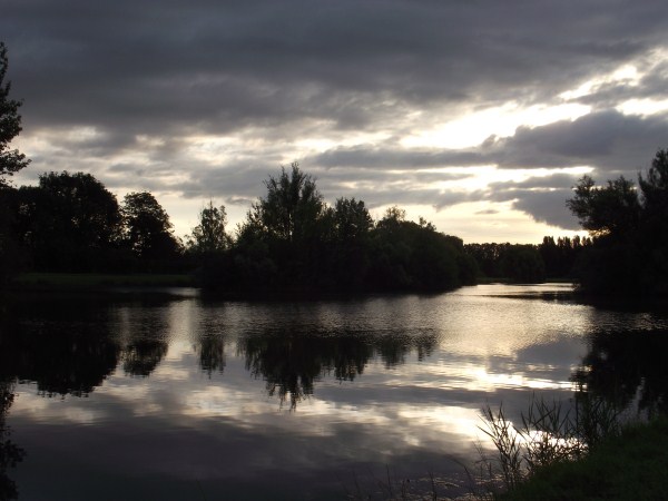 Reflections at sunset